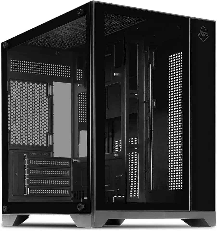 Gabinete Gamer Mancer CV100 | Mid-Tower | Vidro temperado | Suporte Water Cooler 240mm | USB 3.0 | Preto | MCR-CV100-BK