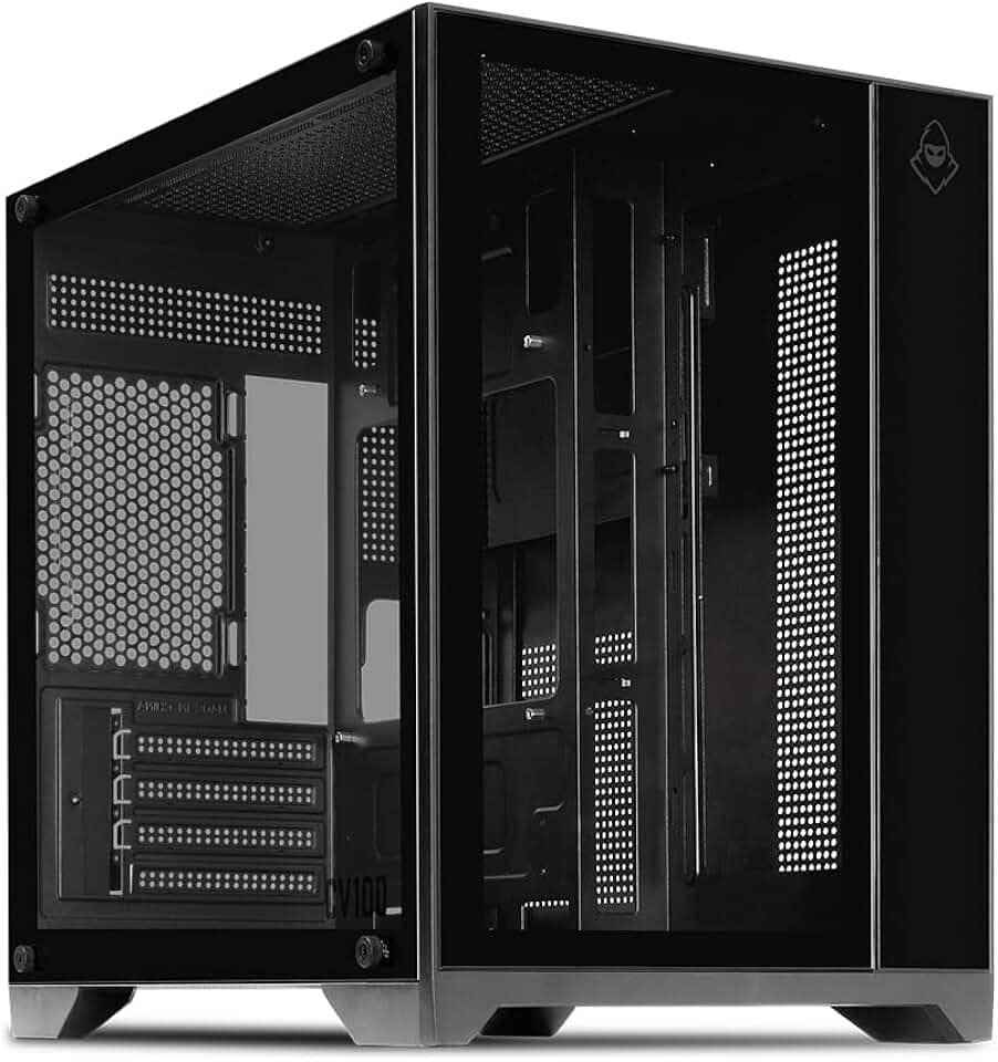 Gabinete Gamer Mancer CV100 | Mid-Tower | Vidro temperado | Suporte Water Cooler 240mm | USB 3.0 | Preto | MCR-CV100-BK