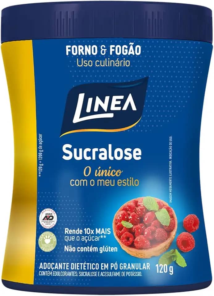 Linea Adoçante Culinário em Pó Sucralose Forno e Fogão 120g