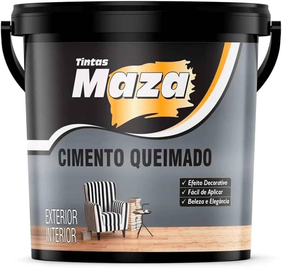 Cimento Queimado Maza Diversas Cores 5,6kg Premium Cores:Platina