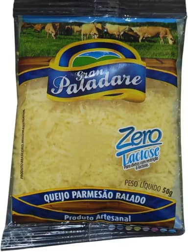 Gran Paladare Queijo Parmesão Ralado Zero Lactose, Produto Artesanal, 50g