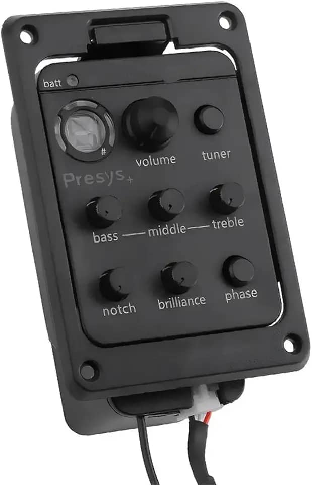 Captadores Para Violão Acústico 201 Piezo Pickup Onboard Preamp 4 Band Guitarra Acústica Captador Pré-amplificador EQ Tuner Onboard Preamps