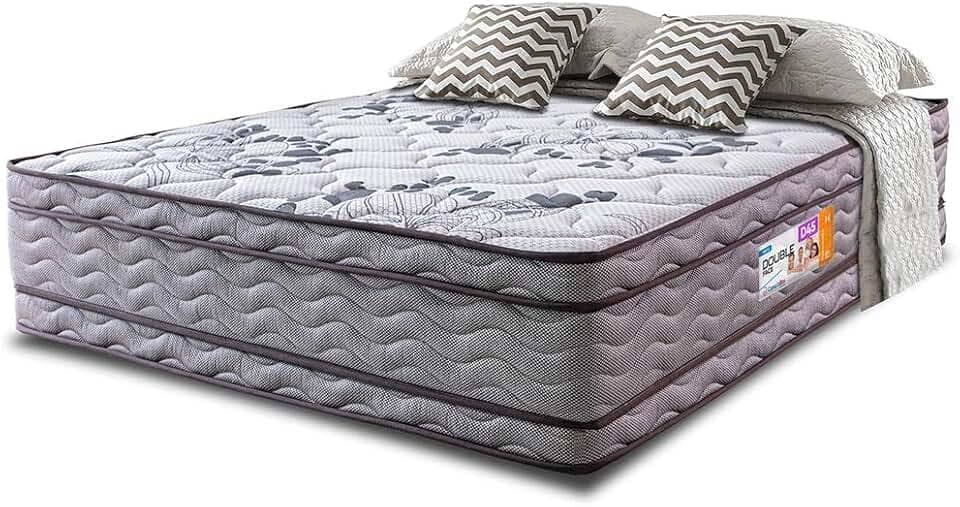 Colchão Casal Ortofirm 138x188x32 Double Face Espuma D45 Cinza