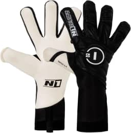 Luva de Goleiro Campo e Society Profissional N1 Sirius Cor:Black, Tamanho:10