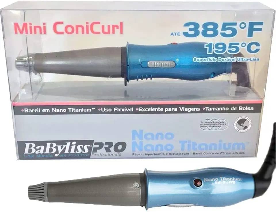 Mini CONE Modelador de Cachos Nano Titanium Babyliss PRO