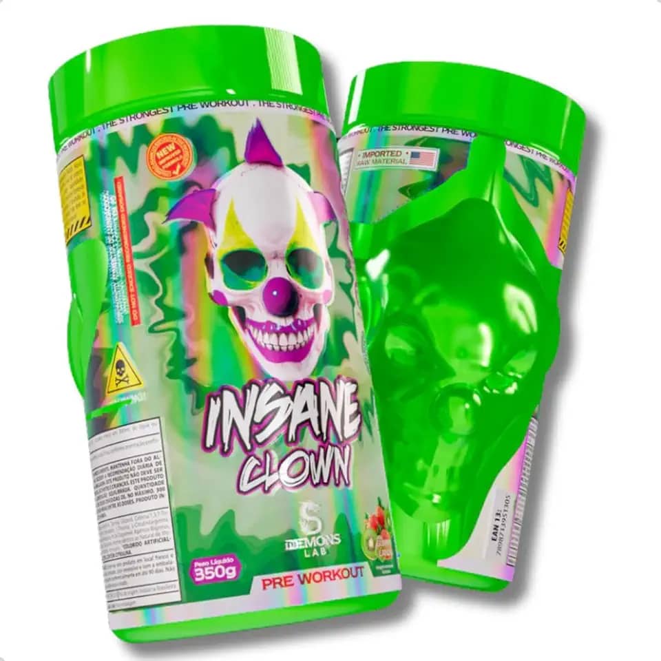 Pré Treino do Palhaço Insane Clown 350g Demons Lab Treino Fruit Punch
