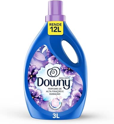 Downy Amaciante Concentrado Lirios Do Campo 3L, Rende 12L, Perfume com Notas de Lavanda e Algodão
