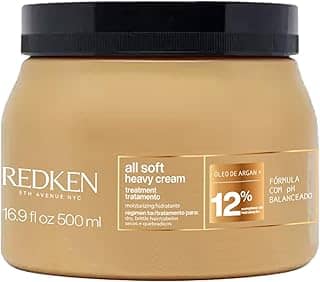 Redken Máscara de Tratamento All Soft Heavy Cream |Tratamento Anti-frizz Para Cabelos Secos e Opacos | Promove Hidratação Profunda | Com Óleo de Argan