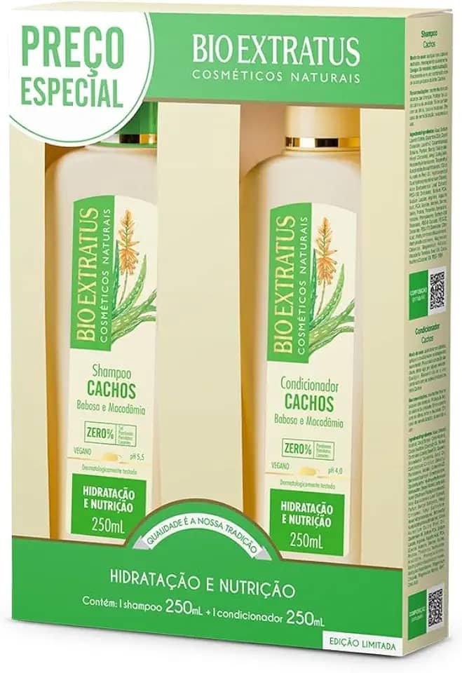 Kit Cachos Bio Extratus Shampo + Condicionador 250mL