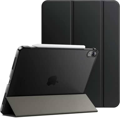 JETech Capa para iPad Air 11 Polegadas M3/M2 (2025/2024), iPad Air 5/4 (10,9 Polegadas, Modelo 2022/2020), Capa Traseira Rígida com Suporte Fino e Ativação/Repouso Automático (Preto)