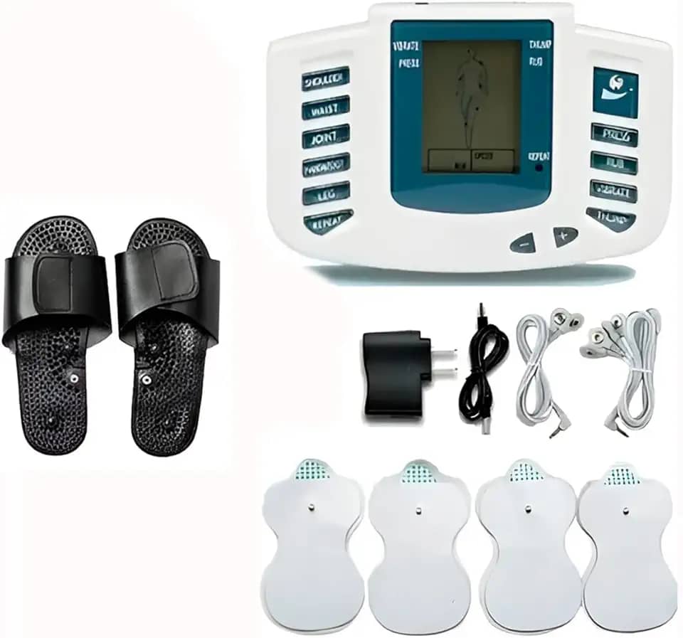 Aparelho Choque Dor Muscular Fisioterapia Massageador com Eletrodos Alivio da Dor
