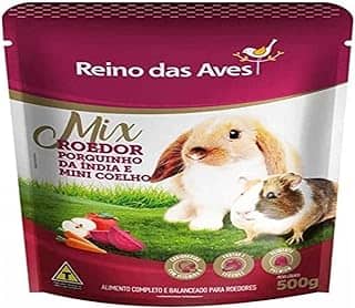 Reino das Aves Ração Gold Mix Porquinho Da Índia E Mini Coelho 500G R.D.A