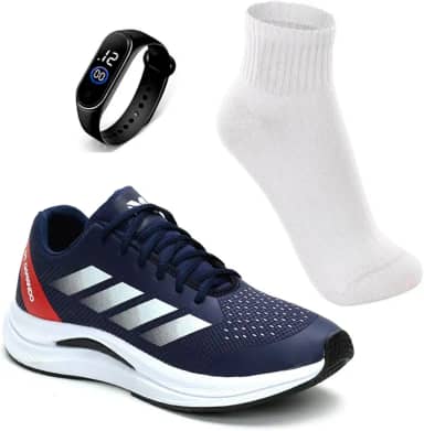 Tenis Masculino Esportivo Academia Caminhada Leve Confortavel + Relógio + Meia