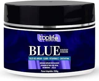 Máscara Matizadora Tonalizante Azul Royal Toplife Profissional 250g