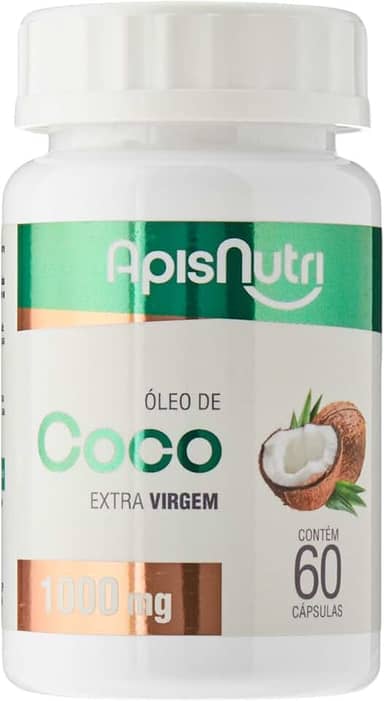 Óleo De Coco Extra Virgem 60 Caps, Apisnutri