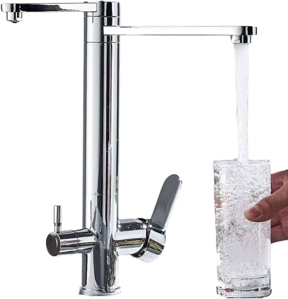 Torneira de Cozinha Gourmet com Suporte Filtro de Bancada Monocomando