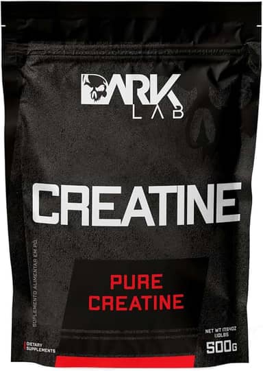 Creatina Pura Dark Lab 500g, Monohidratada 100% de Pureza, Sem Sabor