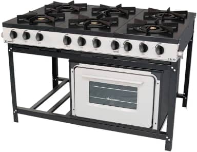 Fogão Profissional 6 Bocas Venâncio Linha Bravo com Forno Br6bf