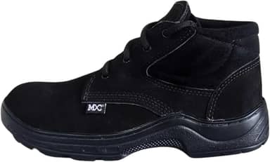 Coturno Botina Bota Couro Legitimo Trabalho EPI Segurança CA Bico PVC Masculino Feminino Unissex MXC BRASIL