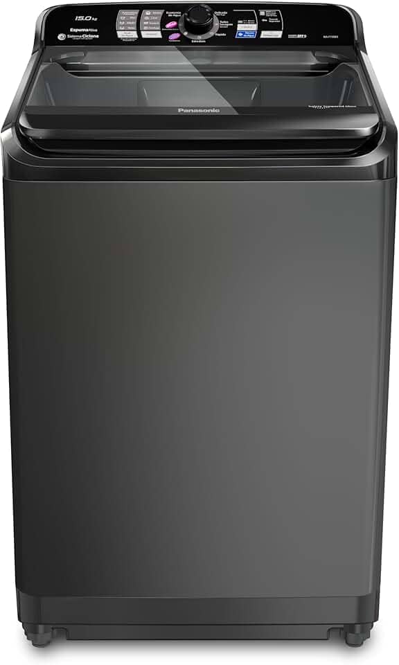 Panasonic Máquina de Lavar 15kg Titânio 127v NA-F150B1T