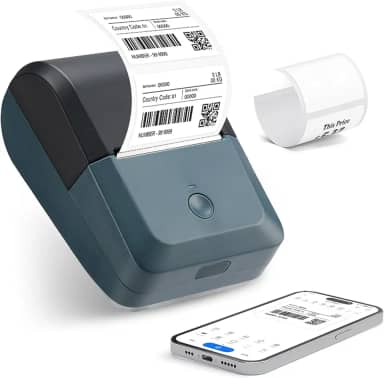 Máquina de fabricante de etiquetas com fita，Impressora Térmica de Etiqueta，Impressora de Etiquetas Térmica com Bluetooth，Impressora de Etiquetas Portátil，Para E-commerce, Logística e Supermercados