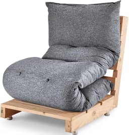 Futon Colchonete Dobrável De Espuma Solteiro Grafite