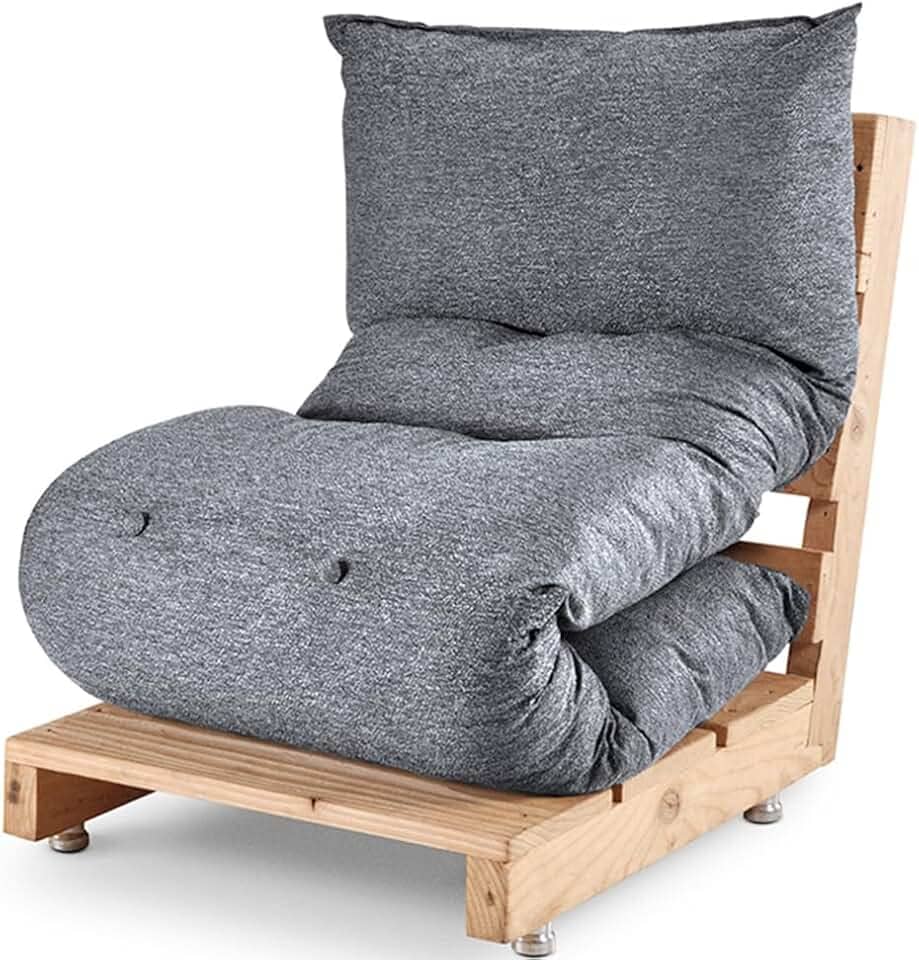 Futon Colchonete Dobrável De Espuma Solteiro Grafite