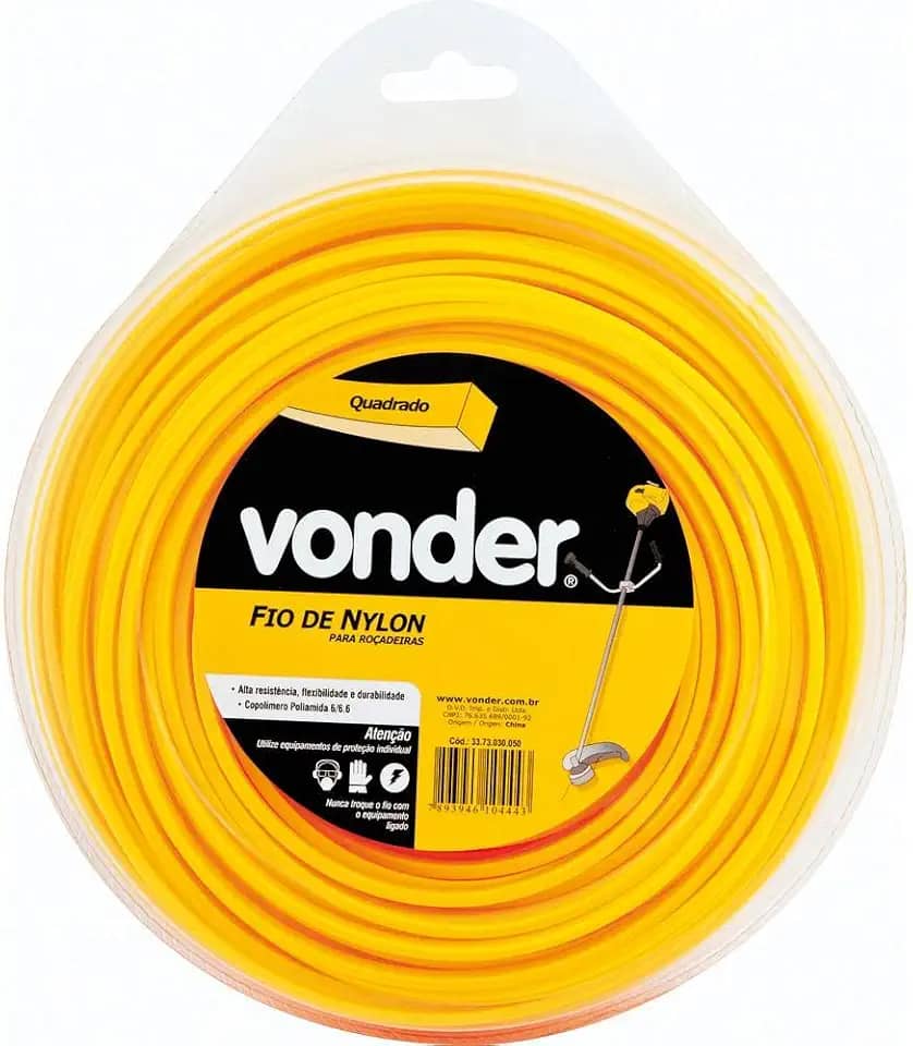 Vonder, Fio De Nylon, 3,0 Mm X 50 M, Quadrado.