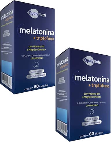 Kit 2x Melatonina + Triptofano c/60 Capsulas