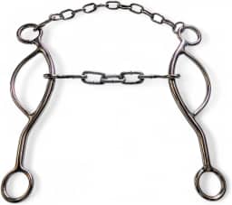 Freio Bridão Levantador Longo Bocal Corrente Inox Cavalo