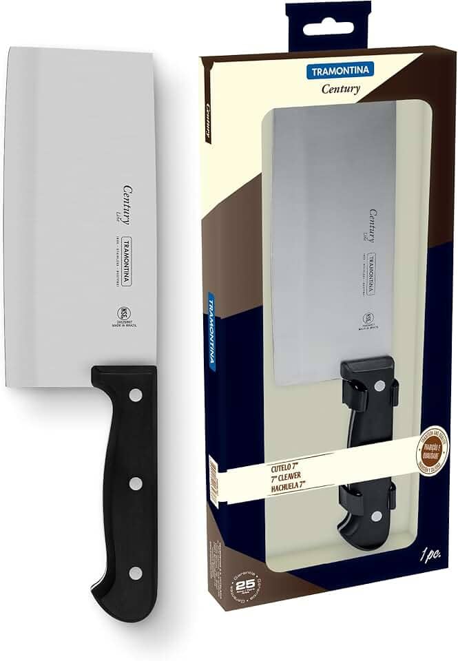 Cutelo 7", Tramontina, Century 24026107, Preto