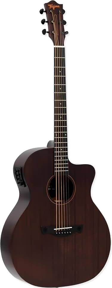 VIOLÃO GRAND AUDITORIUM CUTAWAY EQ AÇO T/SAPELE B/S SAPELE DALLAS GRAN RESERVA DKMOP TAGIMA