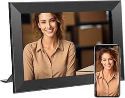 KODAK Moldura digital WiFi de 10,1 polegadas, tela sensível ao toque IPS HD 1280 x 800, armazenamento de 32 GB, rotação automática, compartilhamento instantâneo de fotos e vídeos, perfeito para upload