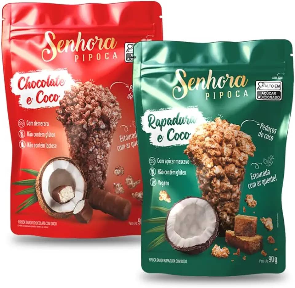 Kit Pipoca Gourmet Vegana