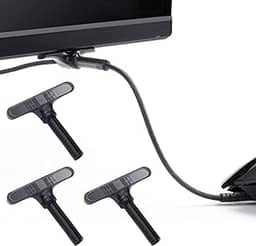 TALONGAMES Mini Bungee PC, 3 Unidades, Preto, Policarbonato, Moderno, Cabo de Mouse Elástico, Super Compacto, Gerenciamento de Cabo, Mouse Bungee