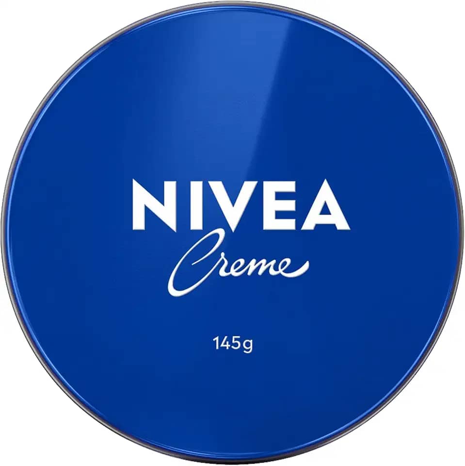NIVEA Creme Lata - Hidratação profunda para as áreas mais ressecadas como cotovelo, calcanhar, joelho, mãos e pés, também protege do frio e cuida da pele tatuada - 145g