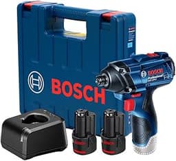 Bosch Chave de impacto GDR 120-LI 12V com 2 baterias, 1 carregador e maleta