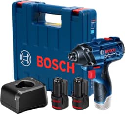 Bosch Chave de impacto GDR 120-LI 12V com 2 baterias, 1 carregador e maleta