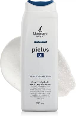 Shampoo Anticaspa Pielus Di - 200ml - Limpeza e Auxílio no Controle da Caspa - Sensação Refrescante e Conforto para o Couro Cabeludo - Mantecorp