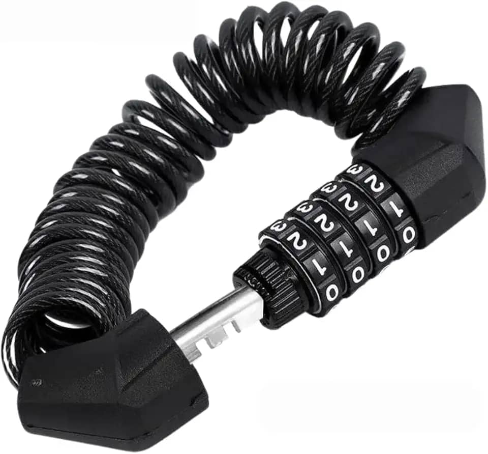 Cadeado Trava com Senha Segredo para Capacete de Moto Bike