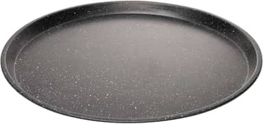 LYOR - Assadeira Redonda Antiaderente de Aço Carbono Granilite 35,5cm x 2cm - Cor Preto