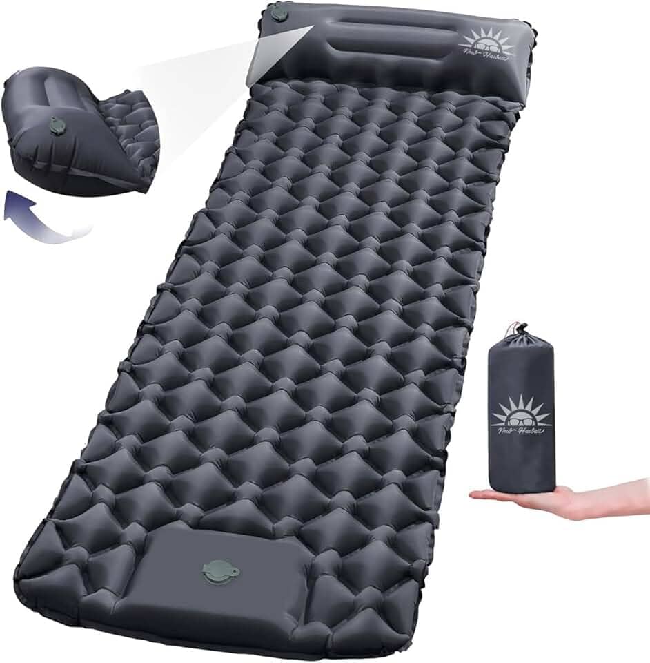 Colchonete Camping Colchão Inflável Solteiro, Praticidade e Conforto,Acampamento Acessorios