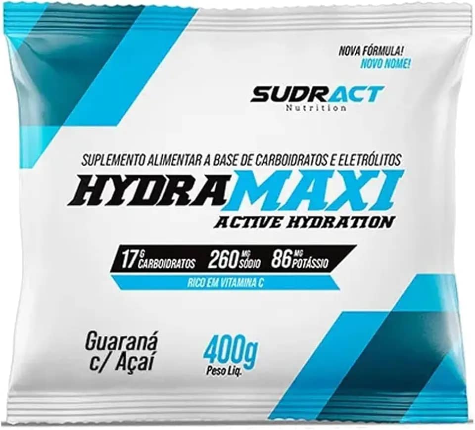 Hydramaxi Isotônico em Pó - 400g Refil Guaraná com Açaí - Sudract Nutrition