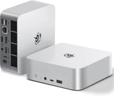 Beelink Mini PC SER8, AMD Ryzen 7 8745HS (8C/16T, até 4,9GHz), 32G DDR5 RAM 1TB PCIe4.0 SSD, Mini Gaming Computer Suporte 4K Tela Tripla/WiFi6/BT5.2/2.5G LAN/USB4/Win11 Pro