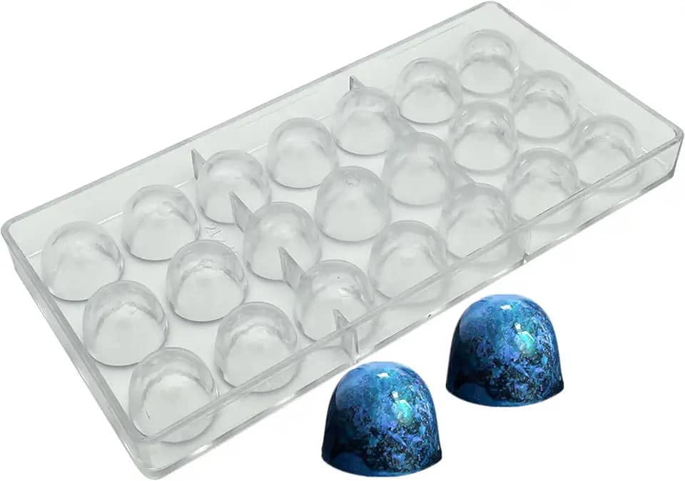 Goldbaking Molde de bonbon de chocolate em forma de sino molde de trufa de policarbonato Chocolates caseiros cobertos de doces ferramenta DIY