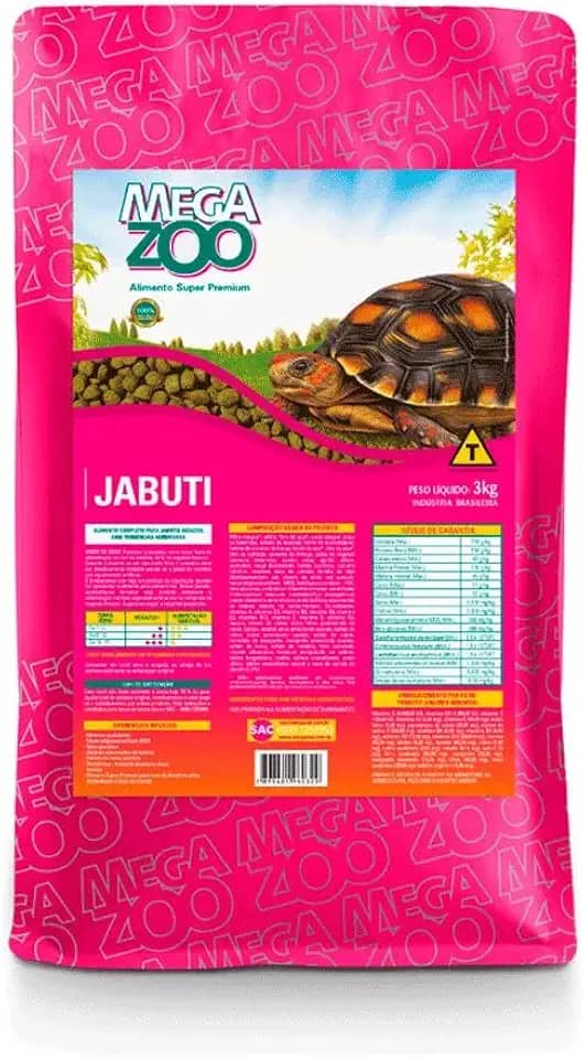 RAÇÃO MEGAZOO EXTRUSADA JABUTIS 1,2KG