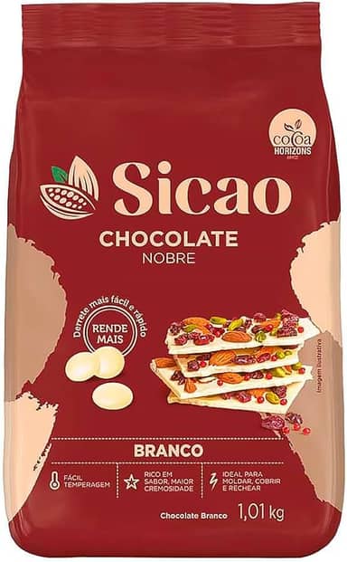 CHOCOLATE BRANCO GOLD 1,01 KG - SICAO