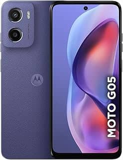 Smartphone Motorola Moto g05-128GB 12GB (4GB RAM + 8GB Ram Boost) e Camera 50MP com AI Bateria de 5200 mAh Tela 6.7' com Superbrilho - Violeta