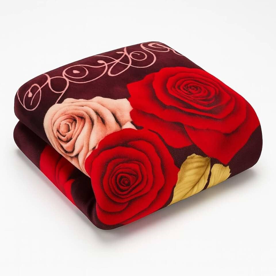 Manta Cobertor Em Microfibra 180x200cm Toque Aveludado Estampada Casal 1 Peça | ADMIRARE (ROSAS)