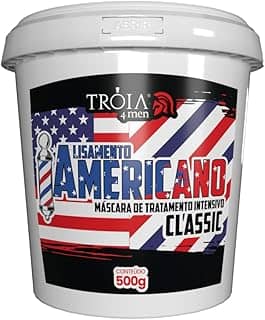 Alisamento Americano Classic 500g - Troia Hair 4Man: Alisamento Profissional Rápido